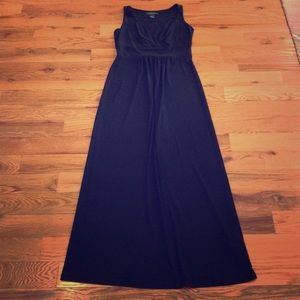 Lauren Ralph Lauren Black Slinky Maxi Dress NWOT 4